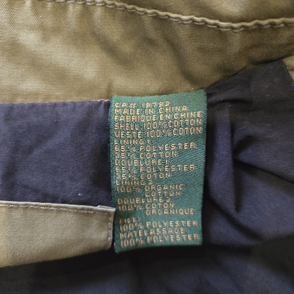 Timberland Work Jacket Unisex Earth Canvas Light Brown Military Men's XL - Picture 6 of 6